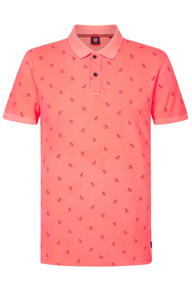 POLO MET PRINT M 1050 POL921 3099 FIERY CORAL